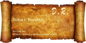 Dobai Renátó névjegykártya