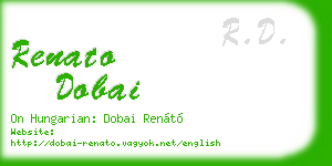 renato dobai business card